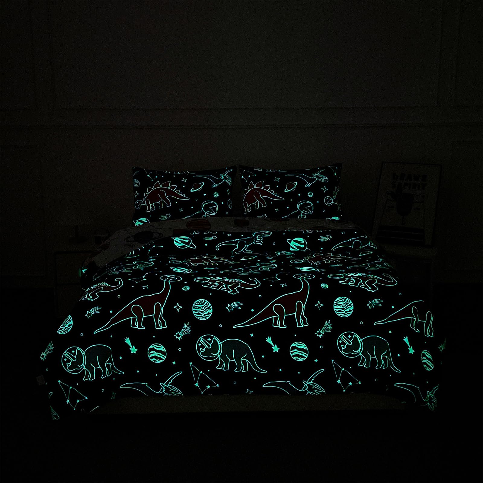 NTBED glow-ready bedding is easy to refresh after sunny activation.