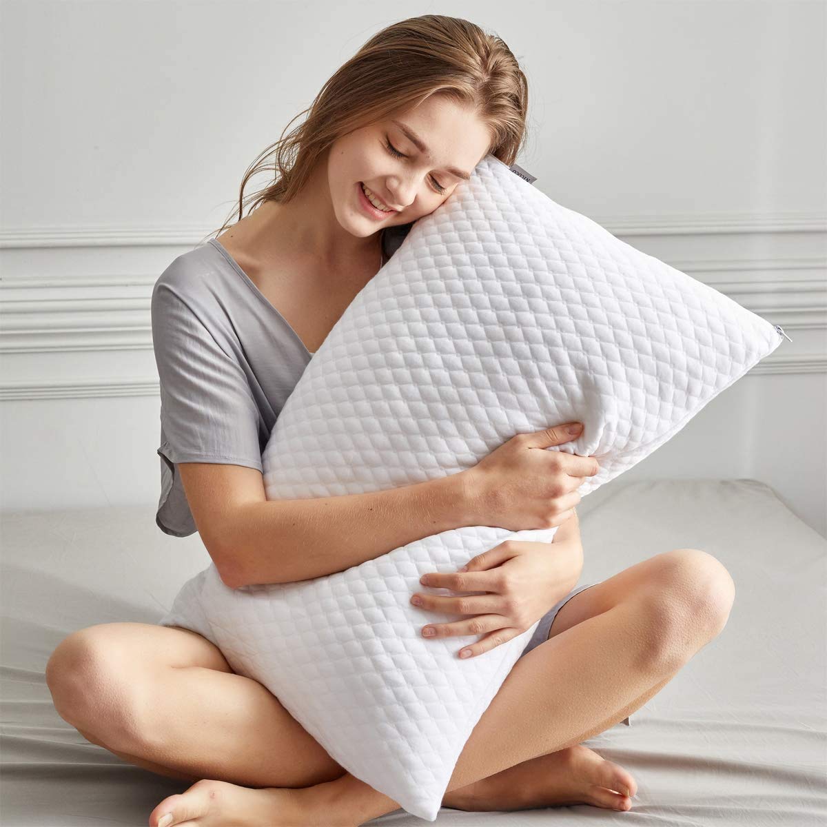 NTCOCO two-pack pillow setup showing value and convenience.