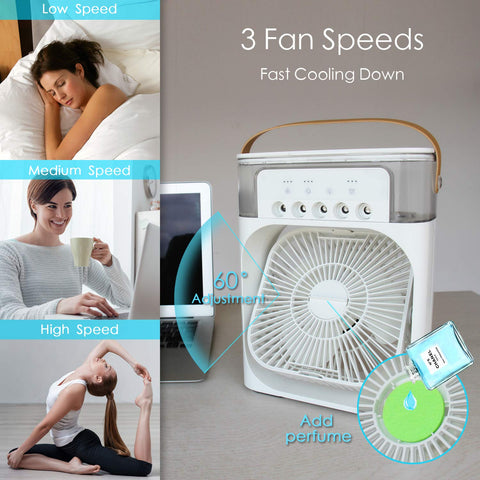 NTMY evaporative cooler with 7 color LED ambient lighting