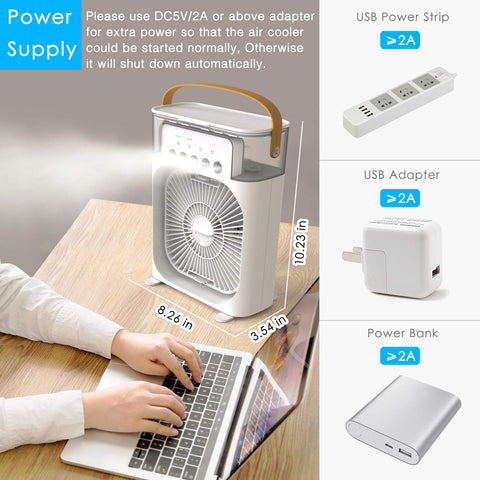 NTMY USB-powered cooling suitable for easy office setup