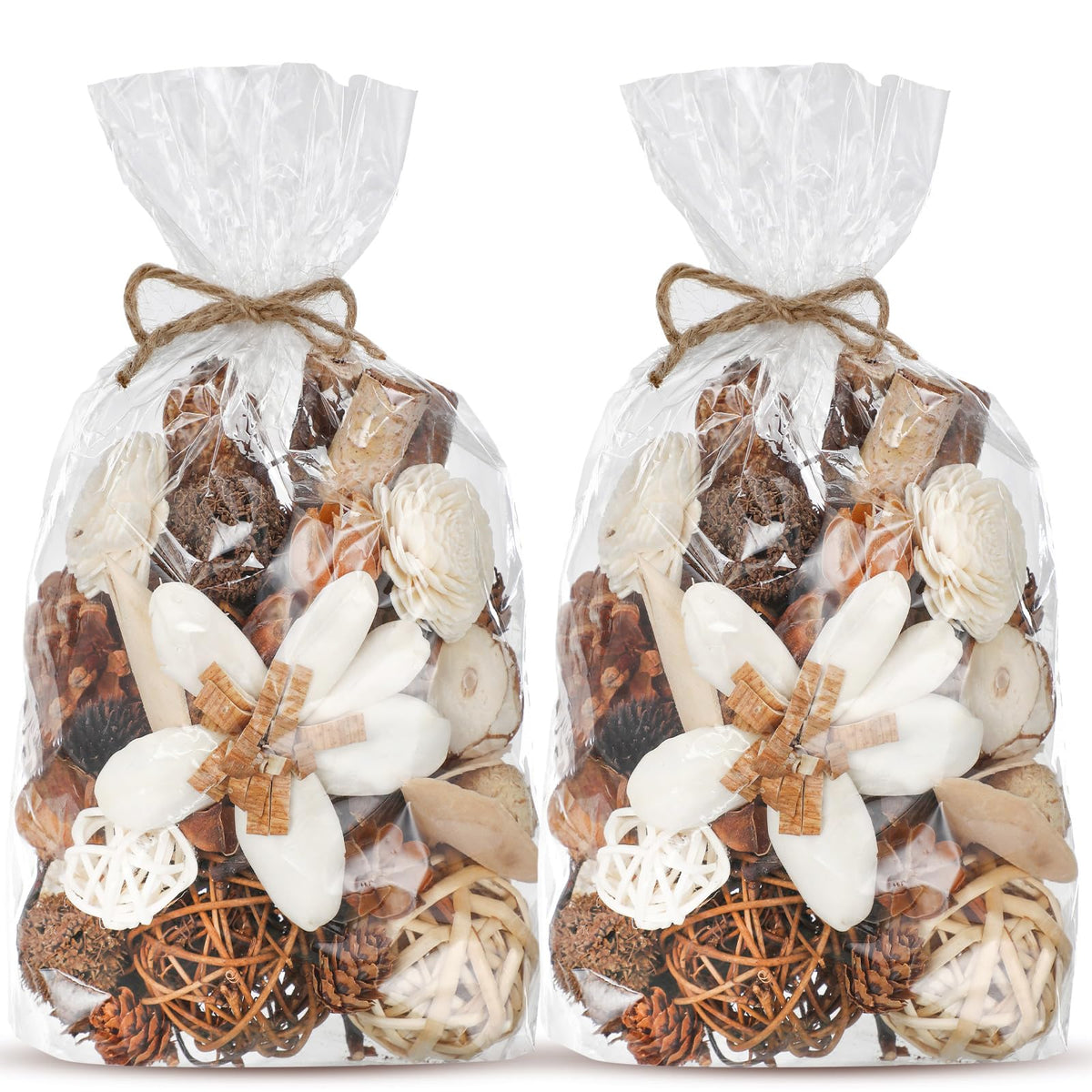 Nuanchu decorative balls bowl filler in natural beige tones for elegant centerpieces.