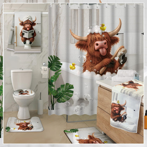 Nuanchu shower curtain hooks provide easy, secure hanging