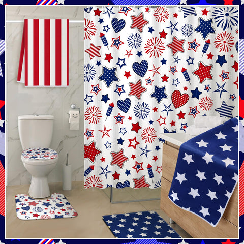 Nuanchu patriotic towels are absorbent and ideal for post-shower drying.