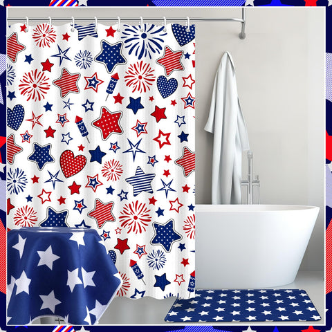 Nuanchu U-shaped mat keeps bathroom floor dry and safe.