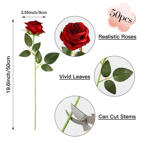 Nubry silk rose flower close-up reveals realistic texture and sheen.