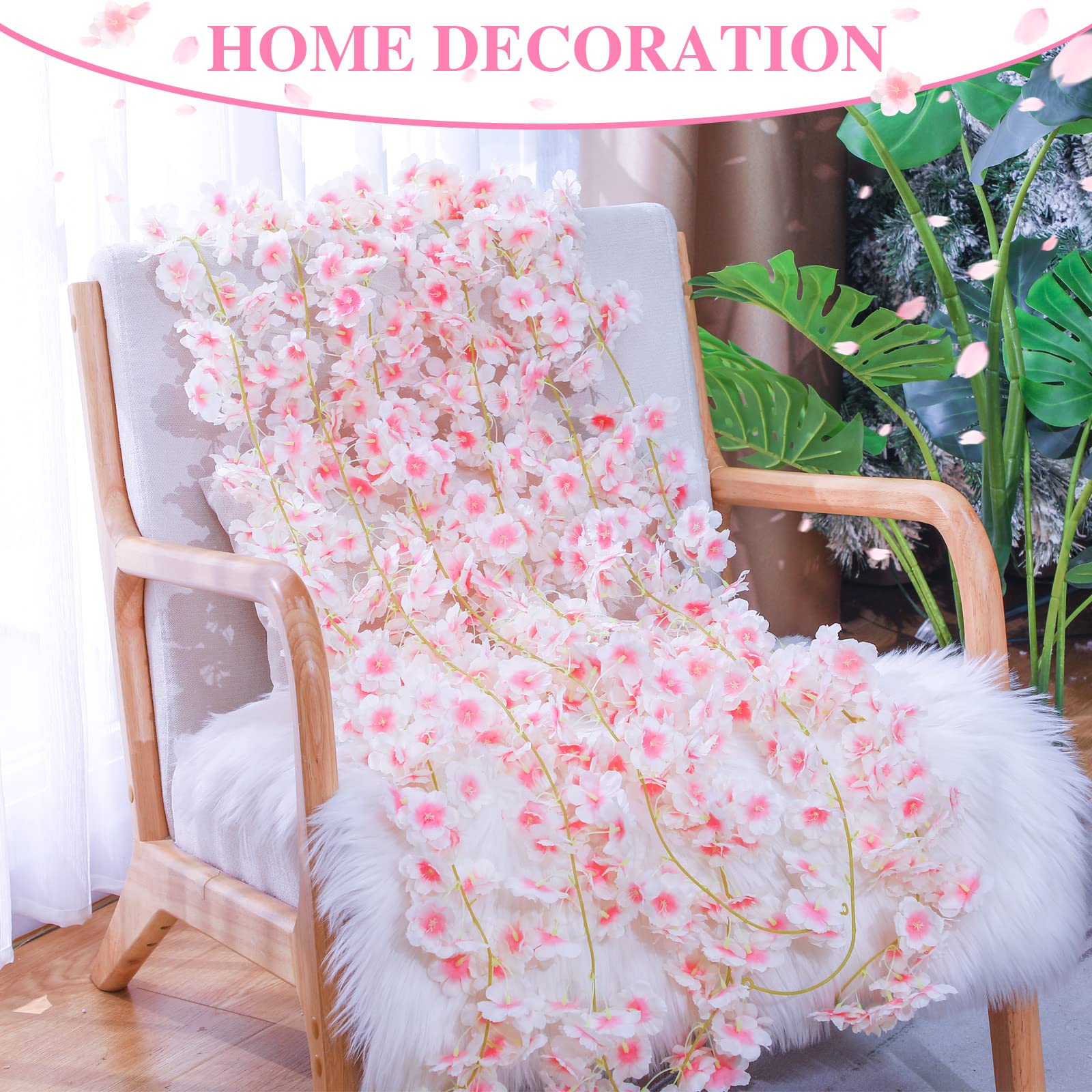 Nuenen cherry blossom garlands provide easy, extendable decoration options.