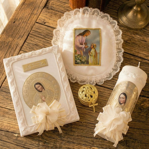 Nuestra Fe first-communion bible verses guide: spiritual companion for growing faith.