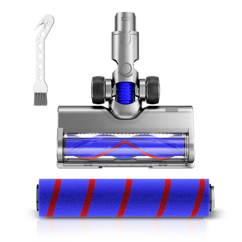 Nukisa Dyson V6 vacuum head for hardwood floors improves reach under furniture.