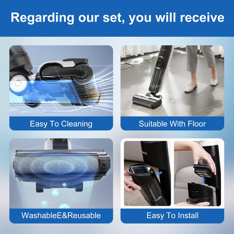 Nukisa easy-install replacement parts enable quick, tool-free setup.