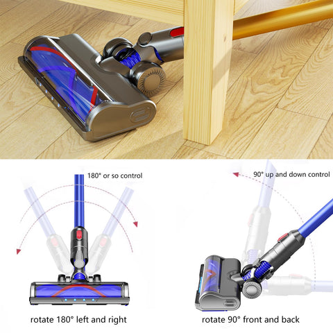Nukisa hardwood floor head attachment delivers deep debris pickup across surfaces.