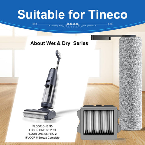 Nukisa vacuum mop HEPA filter 6-pack improves particle capture and longevity.