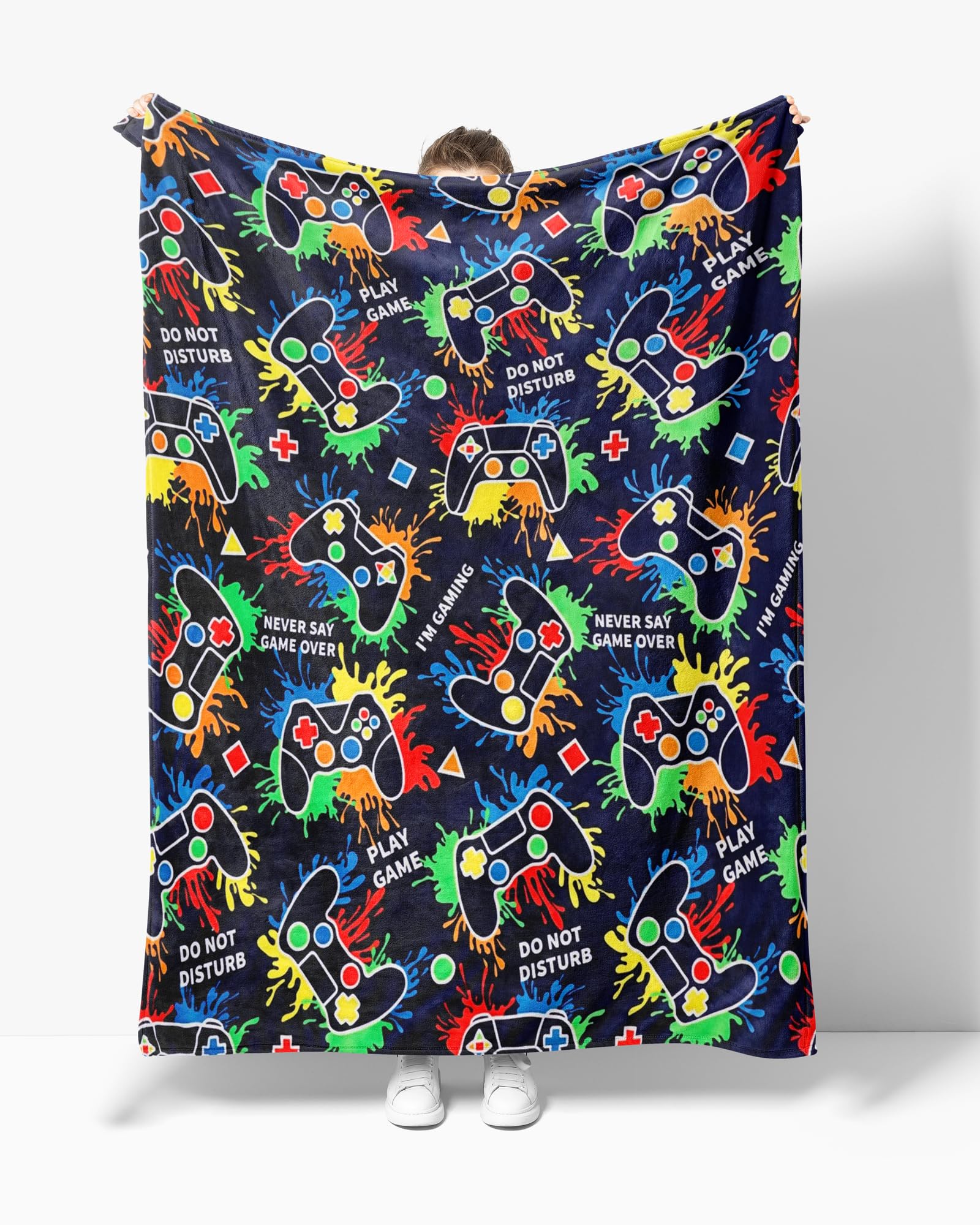 NuKuNsKf cozy chair and couch gaming blanket for versatile use.