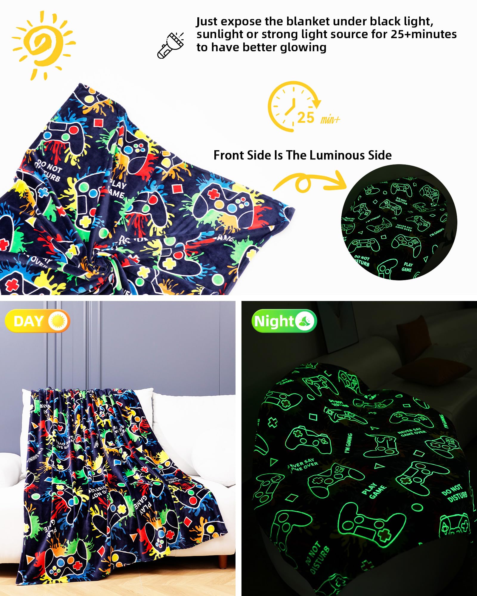 NuKuNsKf soft fleece gaming blanket for cozy comfort.