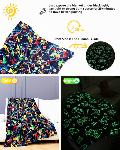 NuKuNsKf soft fleece gaming blanket for cozy comfort.