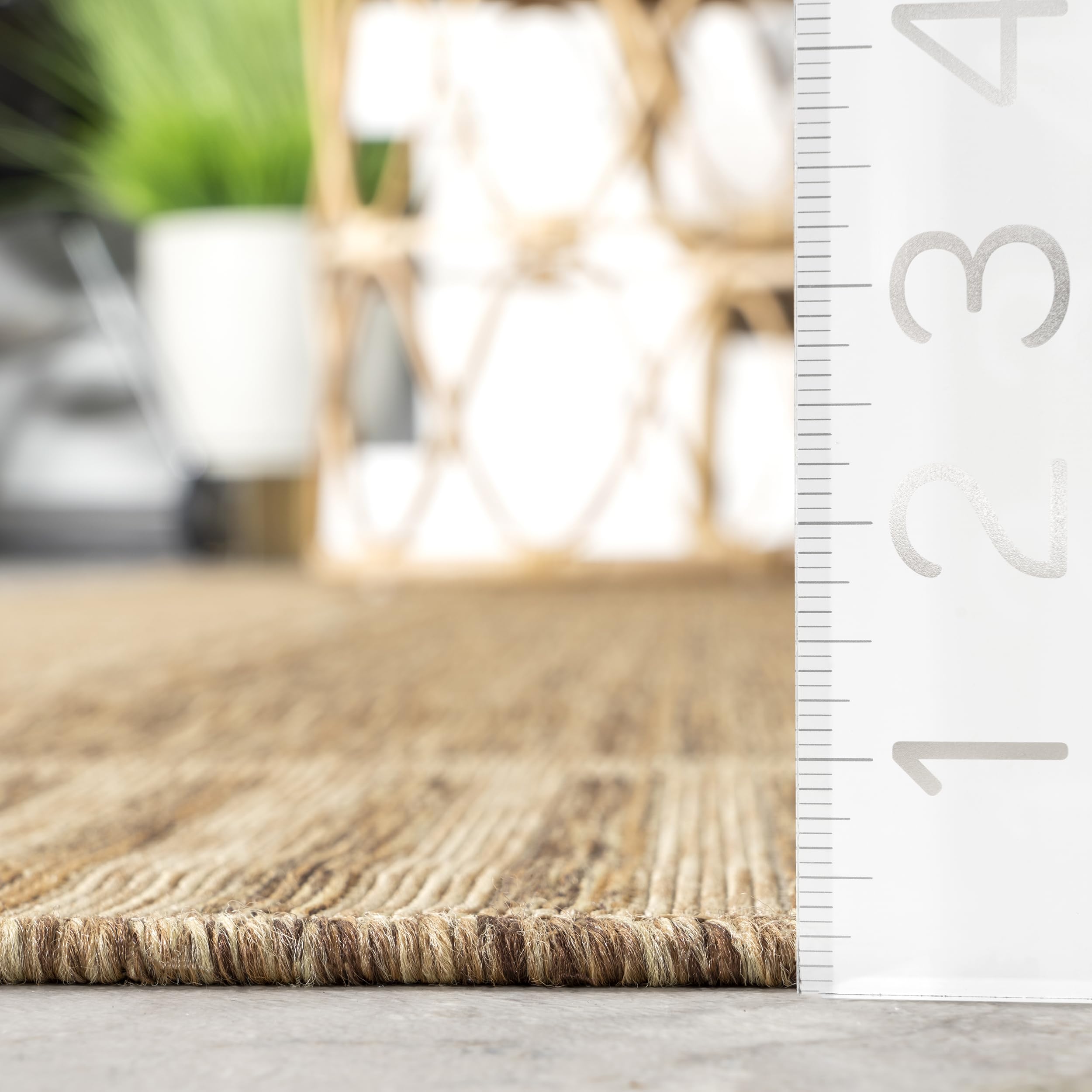 nuLOOM Asha suited for patios and decks, adding texture and definition.