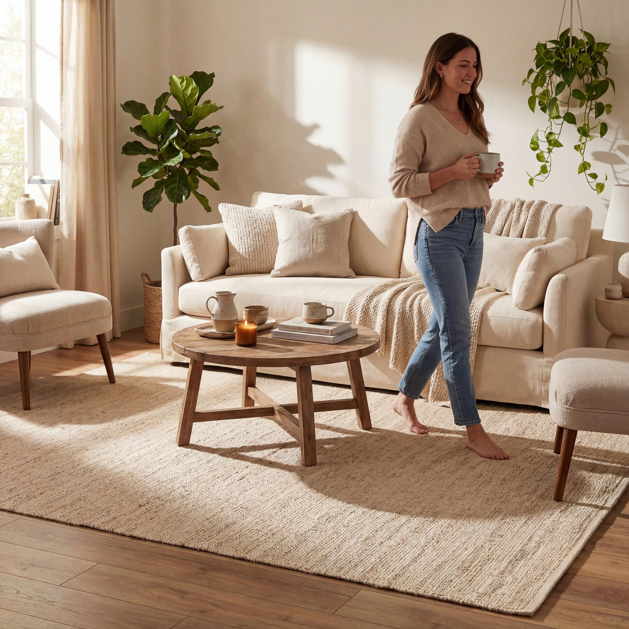 nuLOOM Elfriede handmade weave reflects craftsmanship and sustainable materials.