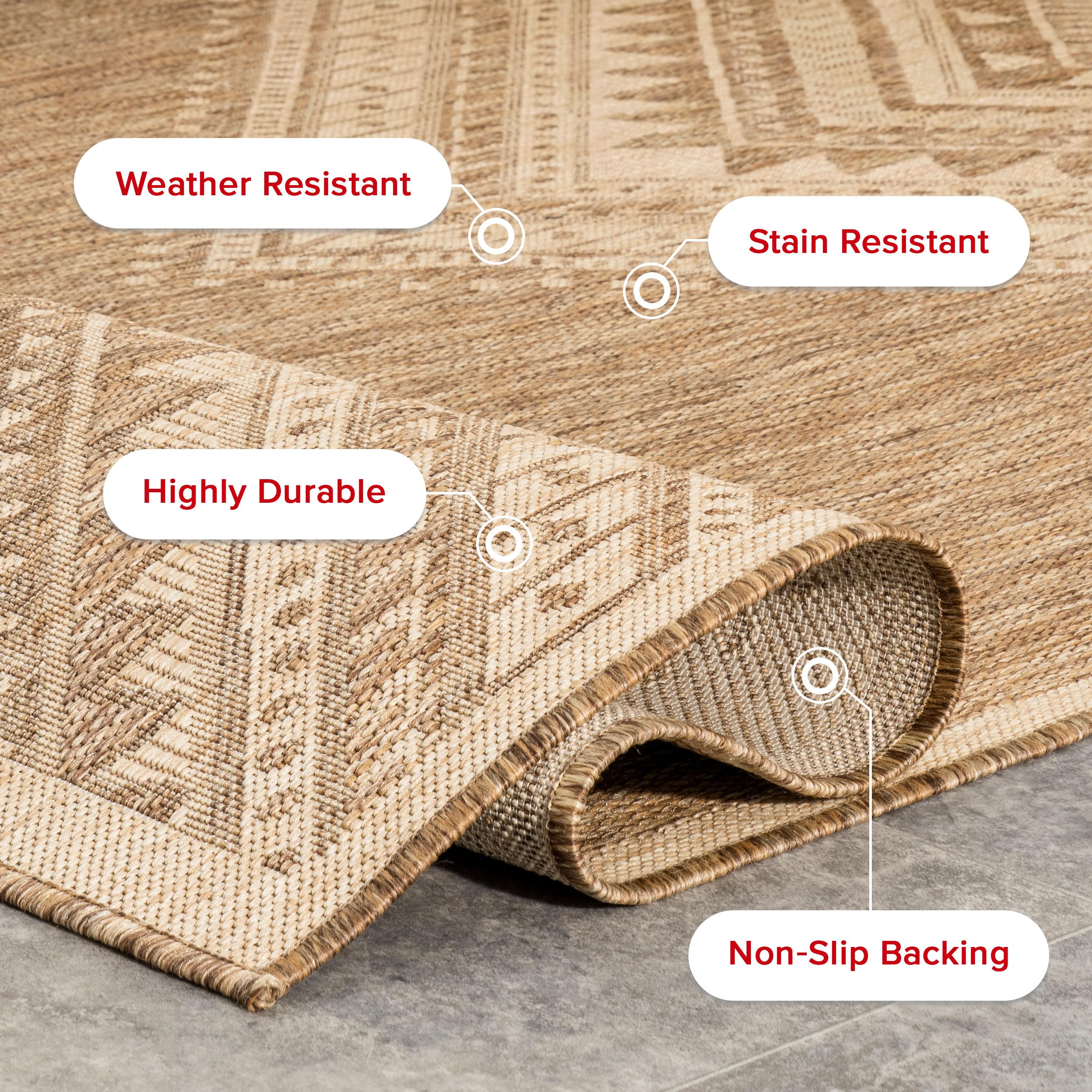 nuLOOM Landry easy-clean rug ideal for spills.