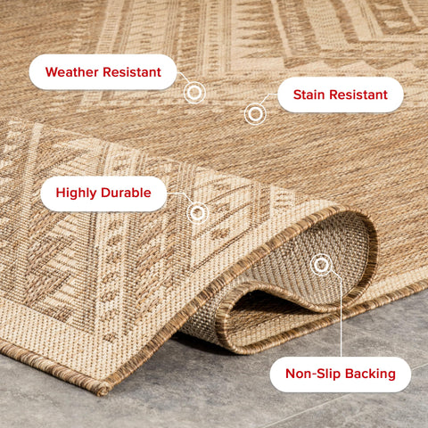 nuLOOM Landry easy-clean rug ideal for spills.