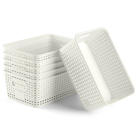 NUMIFUN Baskets on countertop keep essentials within reach.