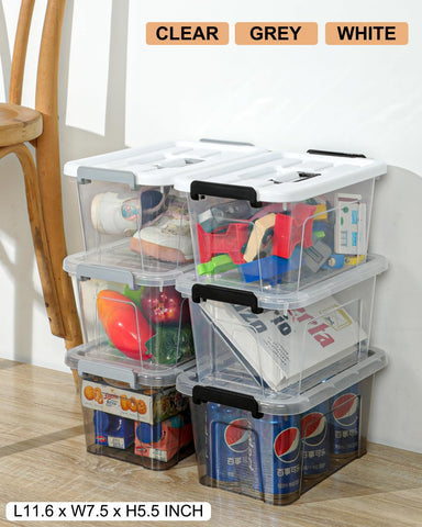 NUMIFUN clear-lid bin perfect for dorm and small spaces.