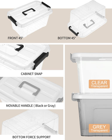 NUMIFUN lightweight yet durable plastic bin for daily use.