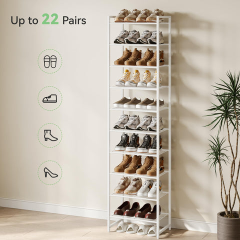 Nunsino holds up to 20 pairs for organized entryways