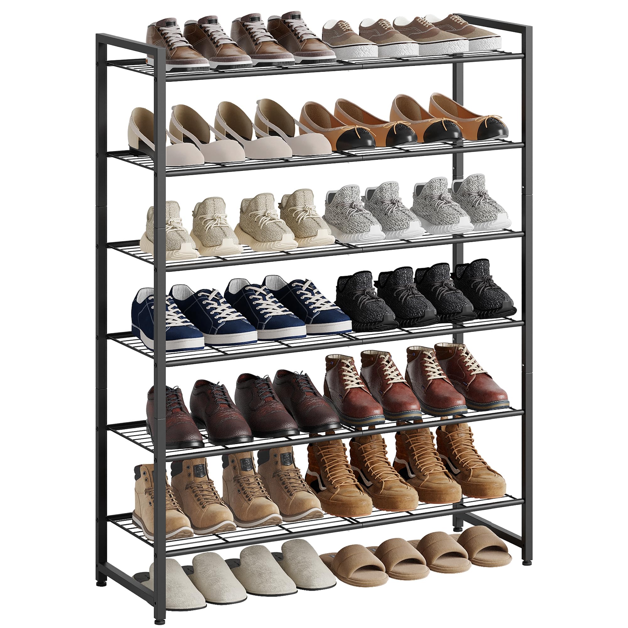Nunsino 6-tier shoe rack organizing closet footwear for easy access