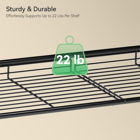 Nunsino rack offers multi-functional storage for toys, towels, or books.
