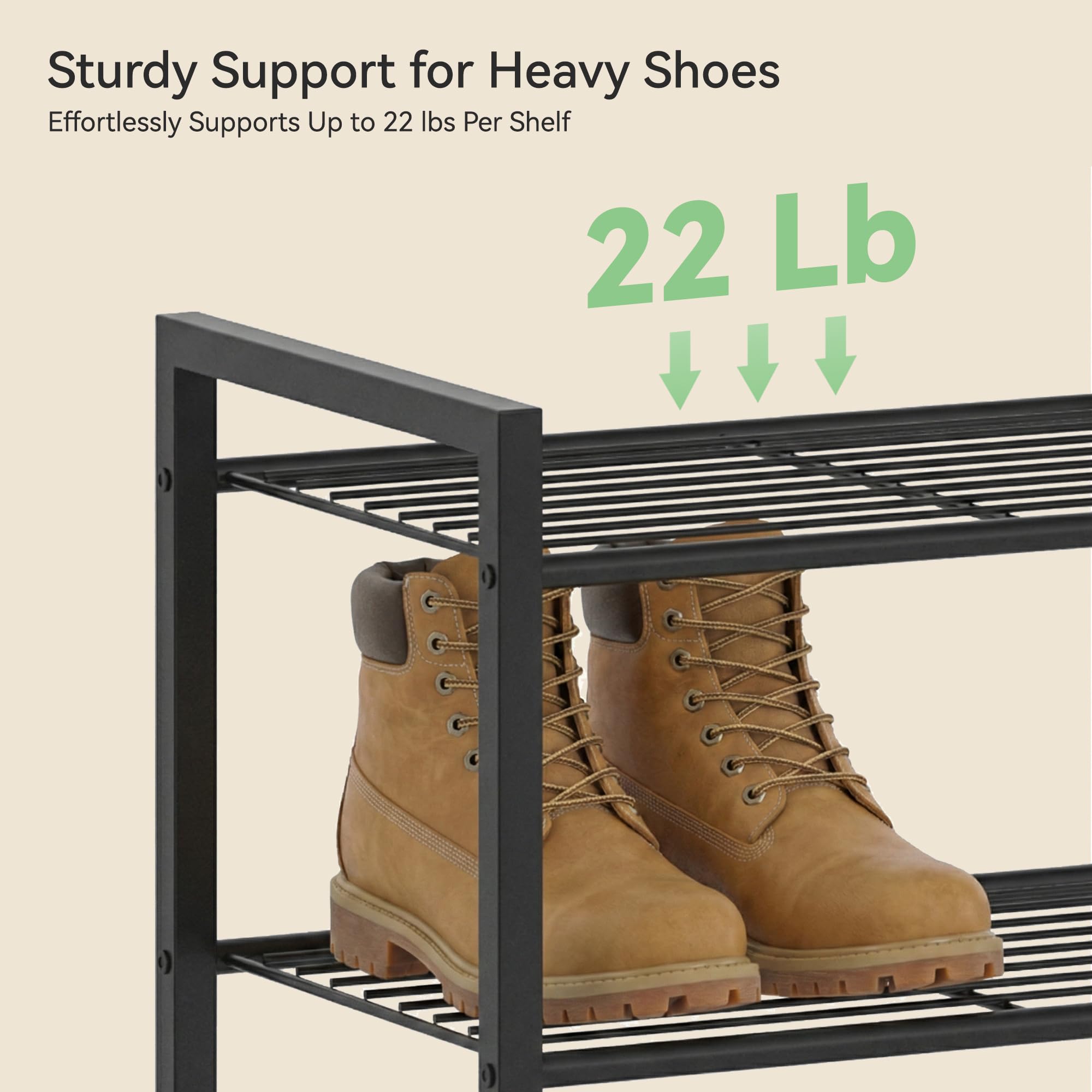 Nunsino thickened frame ensures stable, wobble-free storage in homes with kids.