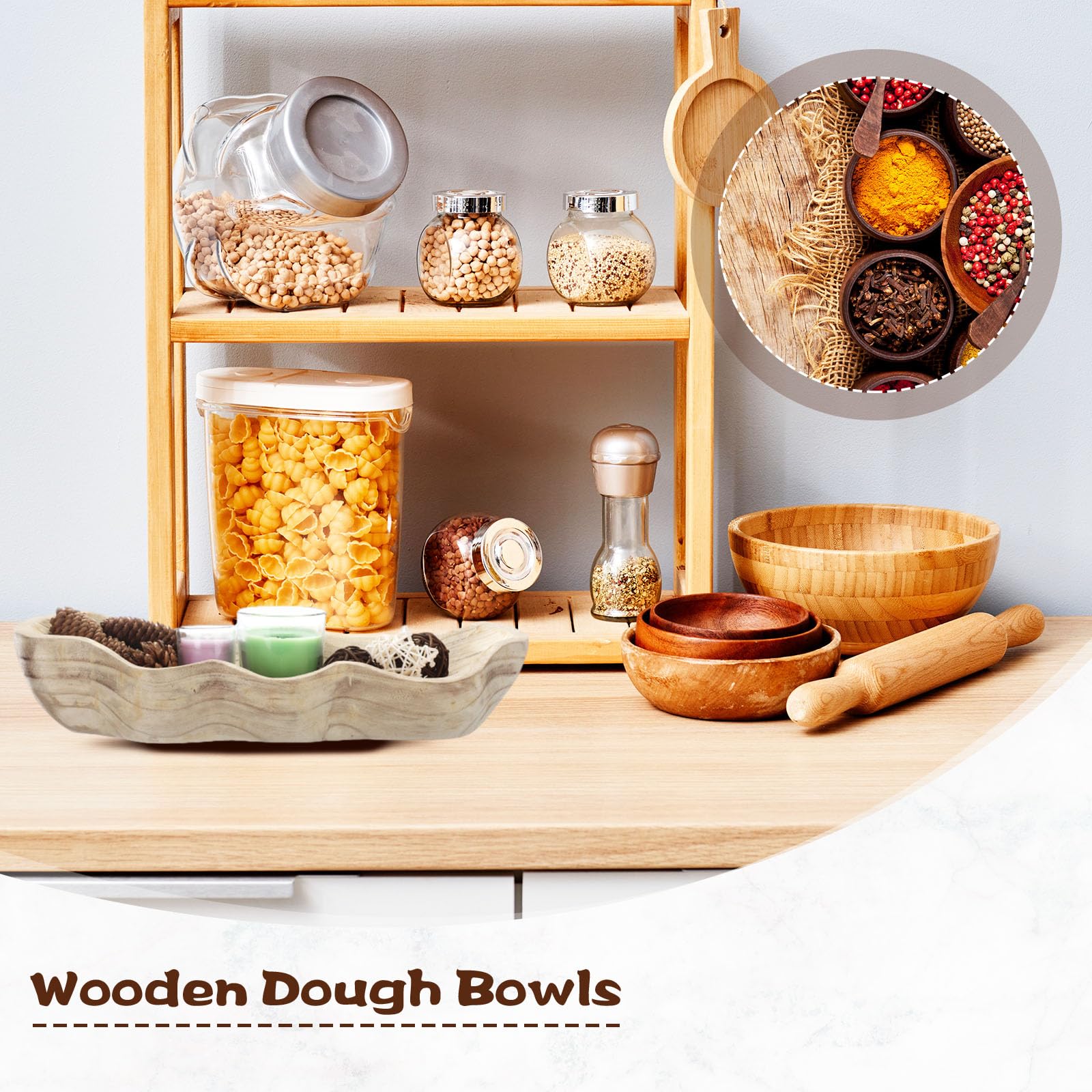 Nuogo antique-finish bowl pairs with vintage decor and farmhouse styling.