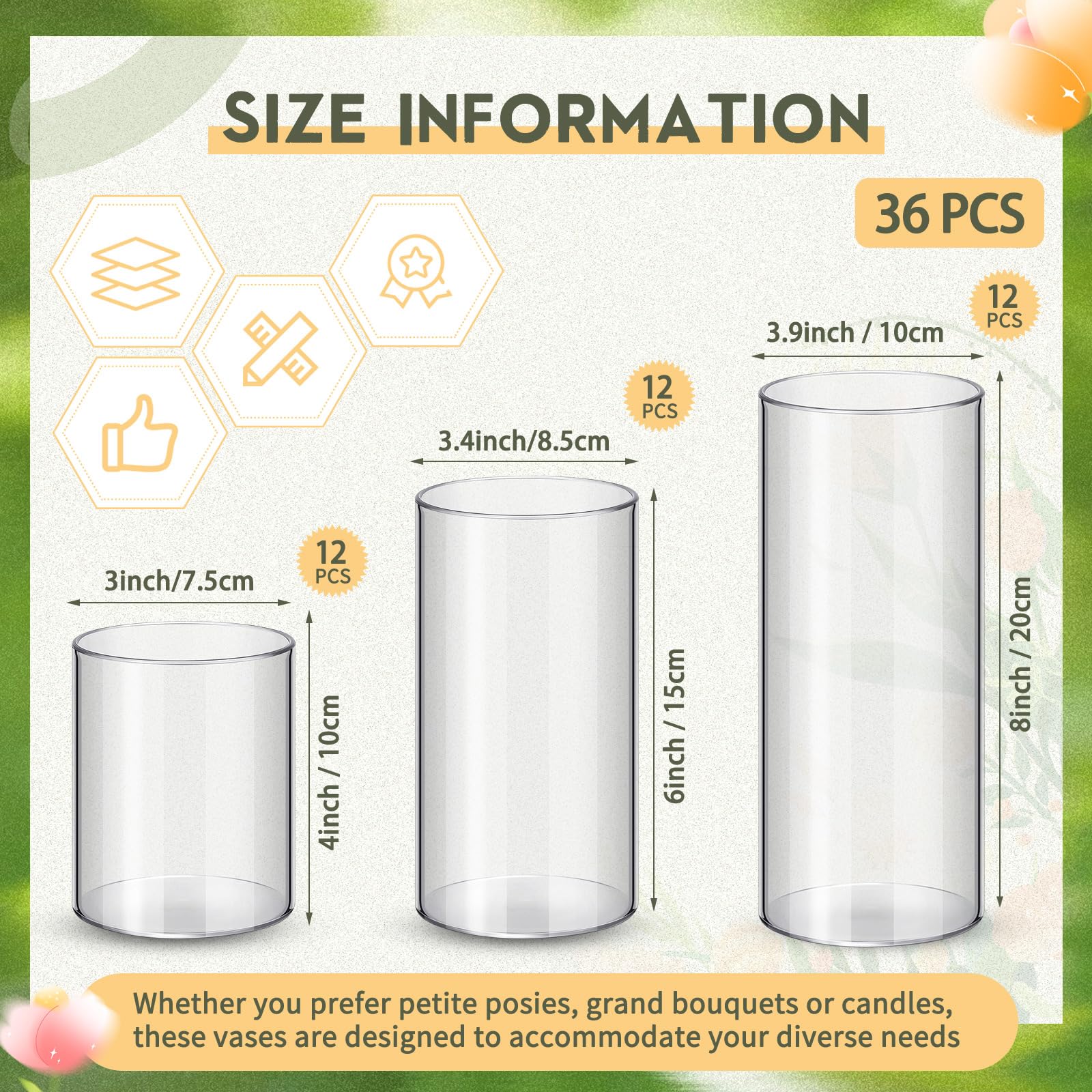 Nuogo plastic vases closeup highlighting dishwasher-safe durability for quick cleanup.