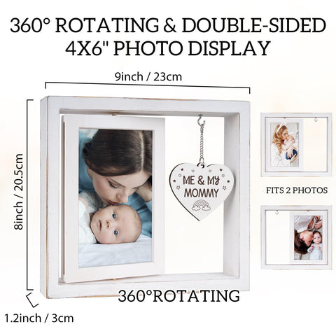 Nuowagify 360-degree rotating frame offers flexible viewing from any angle