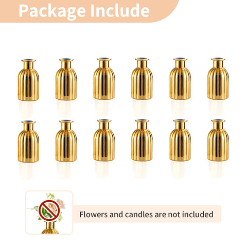 NUPTIO Bud Vases Small Gold packaged in sets, makes gifting easy and thoughtful.