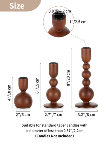 NUPTIO candlestick holders medium 6in for intimate dinners