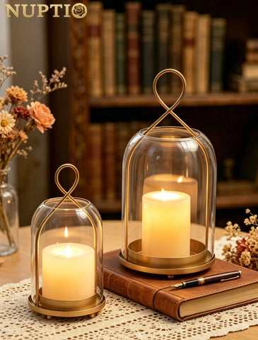 NUPTIO large lantern makes a bold centerpiece