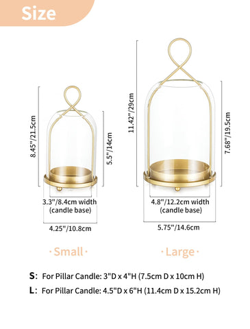 NUPTIO small lantern size fits intimate settings