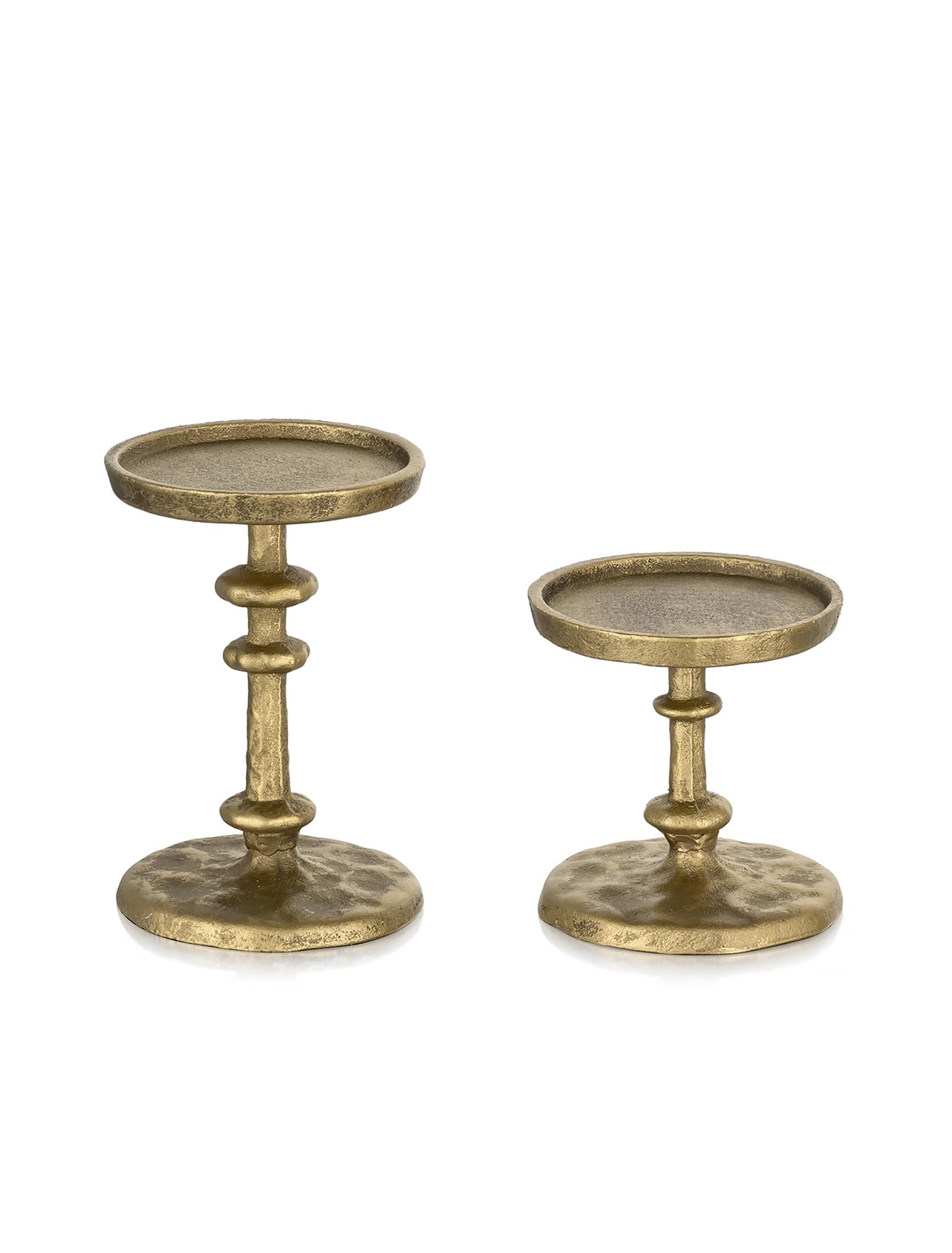 NUPTIO two-piece set fits standard 3-inch pillar candles securely.