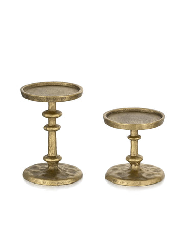NUPTIO two-piece set fits standard 3-inch pillar candles securely.