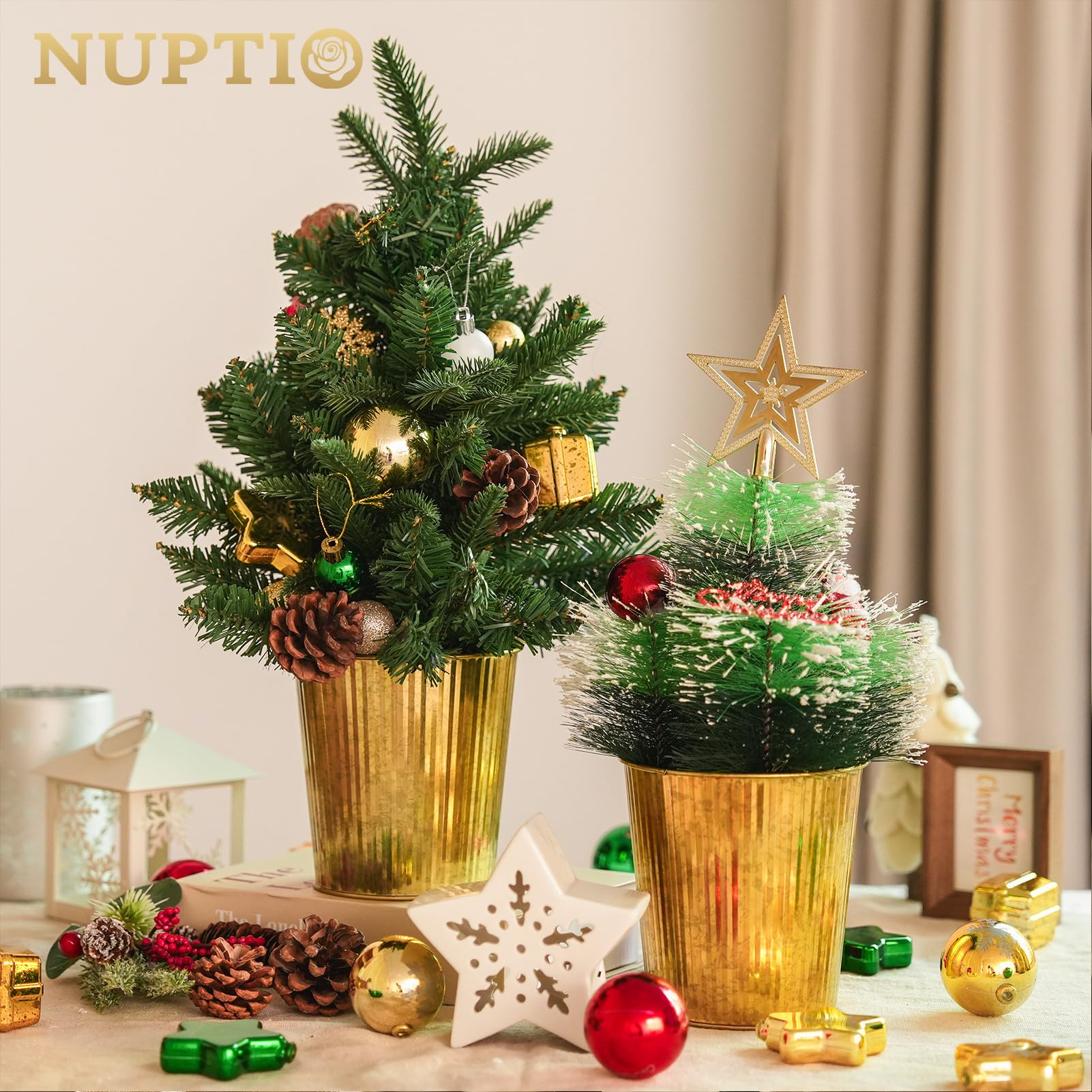 NUPTIO outdoor balcony decor vase with durable galvanized finish.