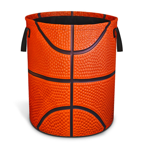 Nutainla basketball texture laundry basket with durable Oxford fabric for neat organization.