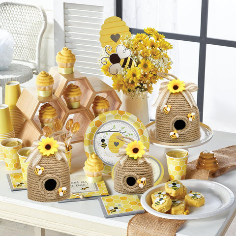 Nuvagiki small bee hive decor fits compact spaces for tabletop display.