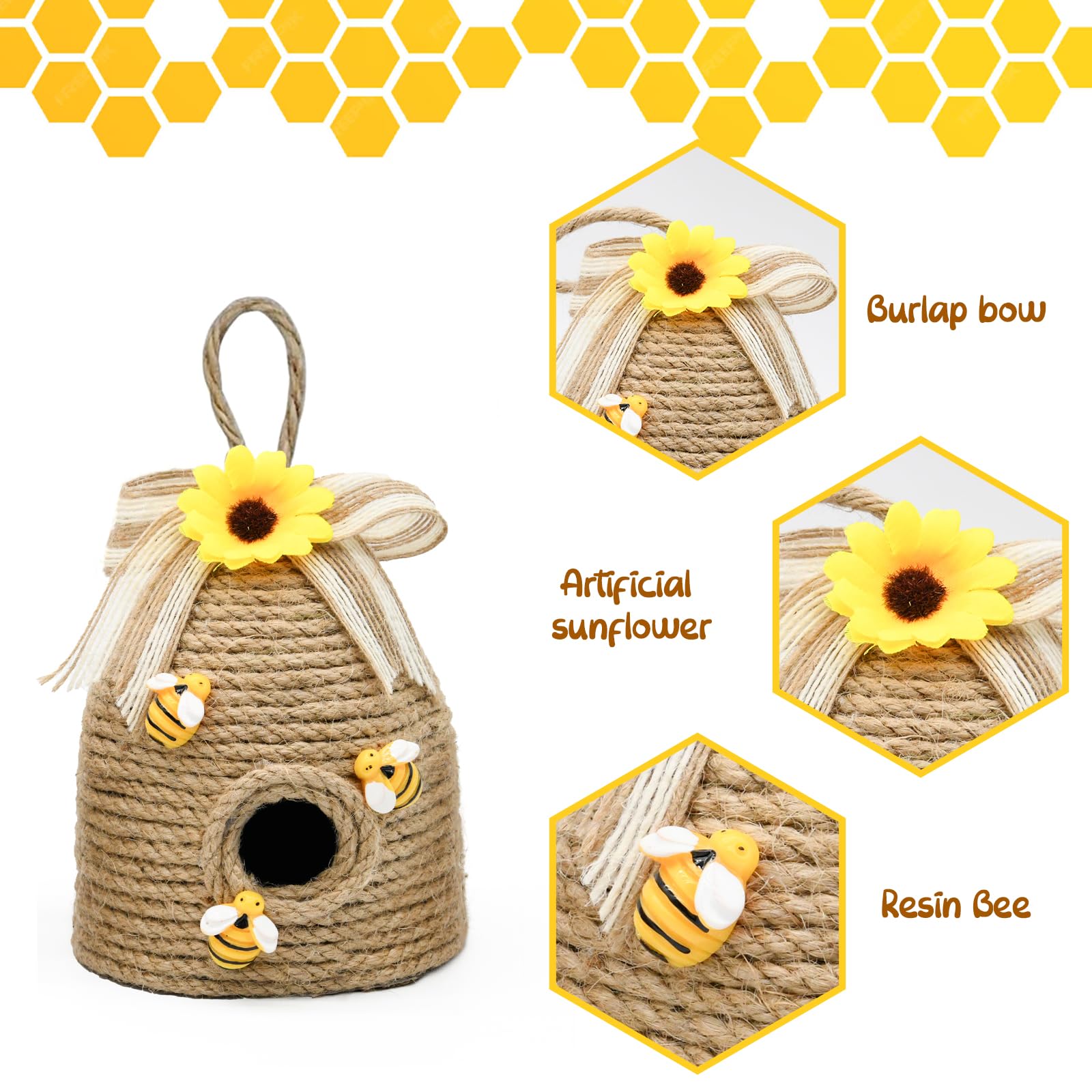 Nuvagiki farmhouse bee decorations create a warm welcome on entryways.