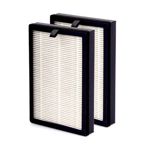 Nuwave HEPA/Carbon replacement filter two-pack for OxyPure; blocks pollen, dust, and odors.
