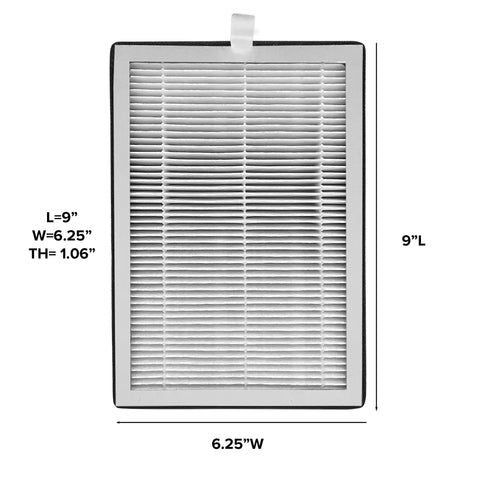 Nuwave replacement HEPA/Carbon filters ready for easy snap-in installation on OxyPure 47401-47402.