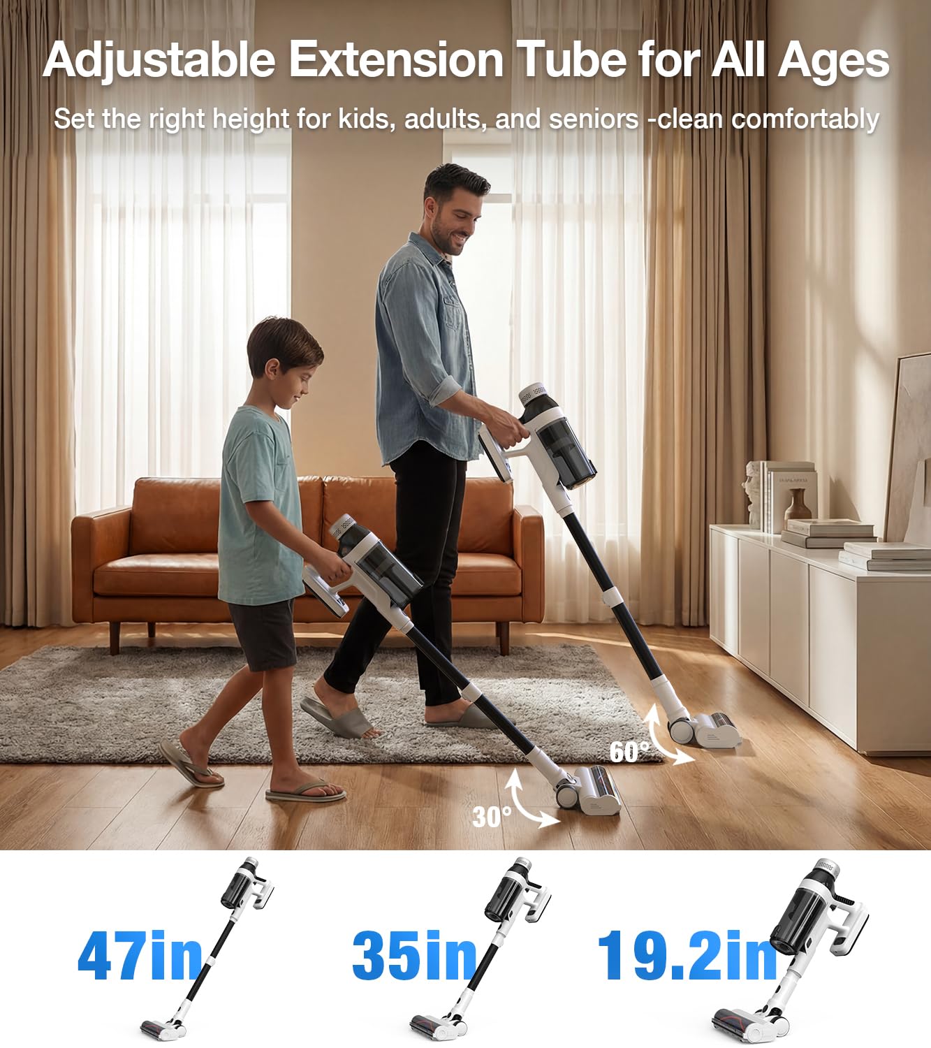 NuYupo hygienic emptying dumps dust in seconds with one touch