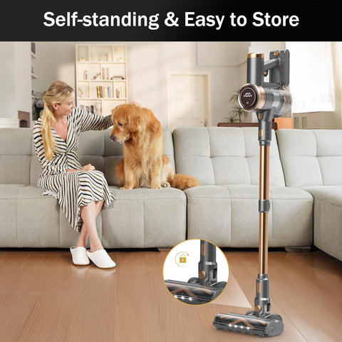 NuYupo DHC100 lightweight design enables easy cleaning around furniture