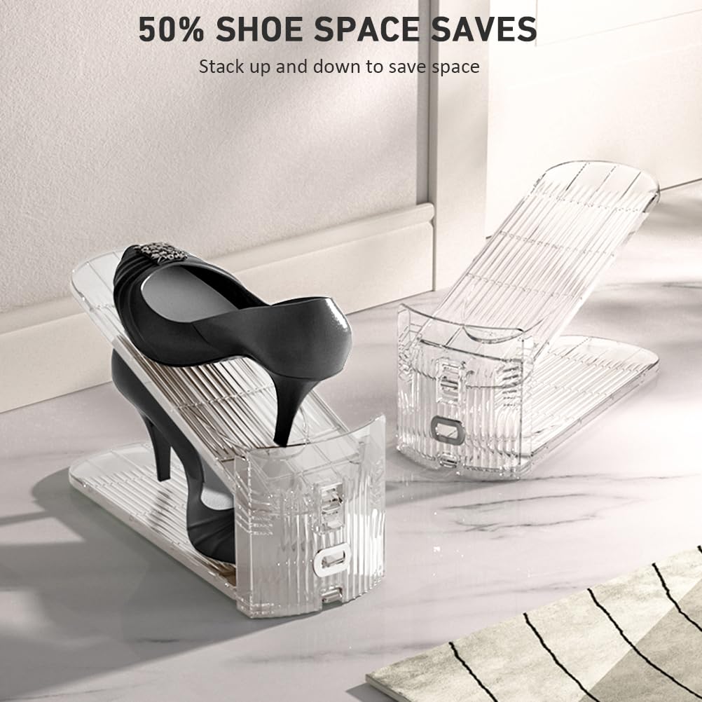 NVGSN double stack shoe storage saving shelf space