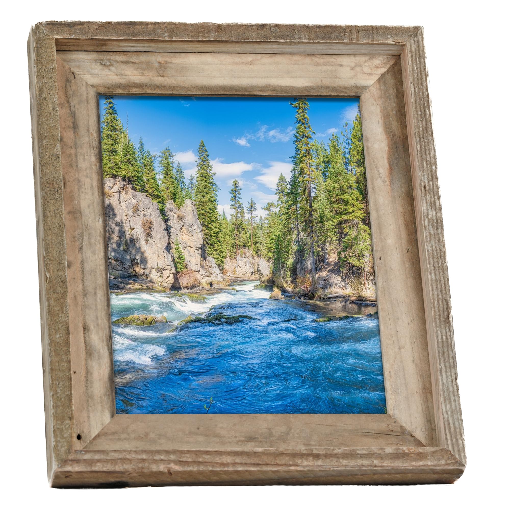NWDCLF rustic frame shown on wall and tabletop display.
