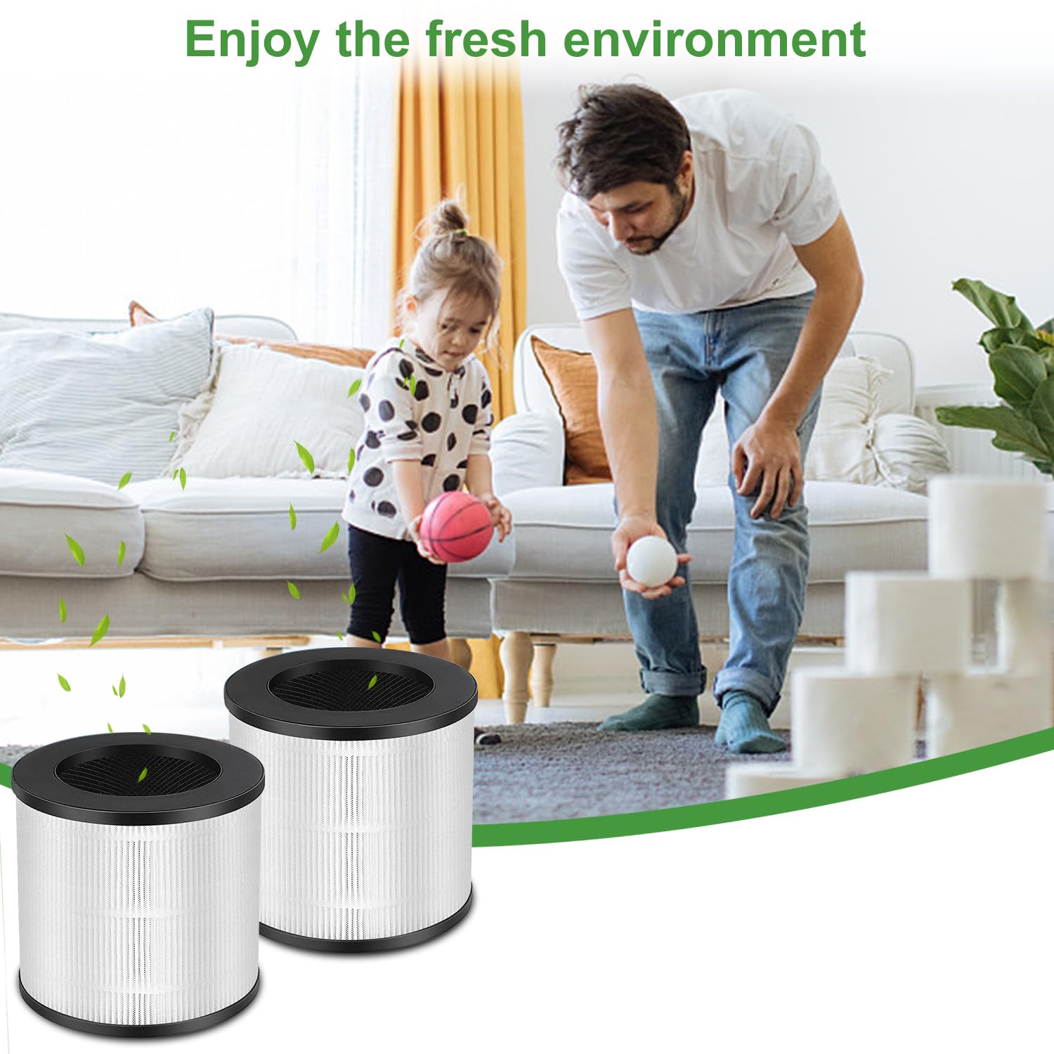 NXBHG easy installation guide image indicates quick, tool-free filter changes.