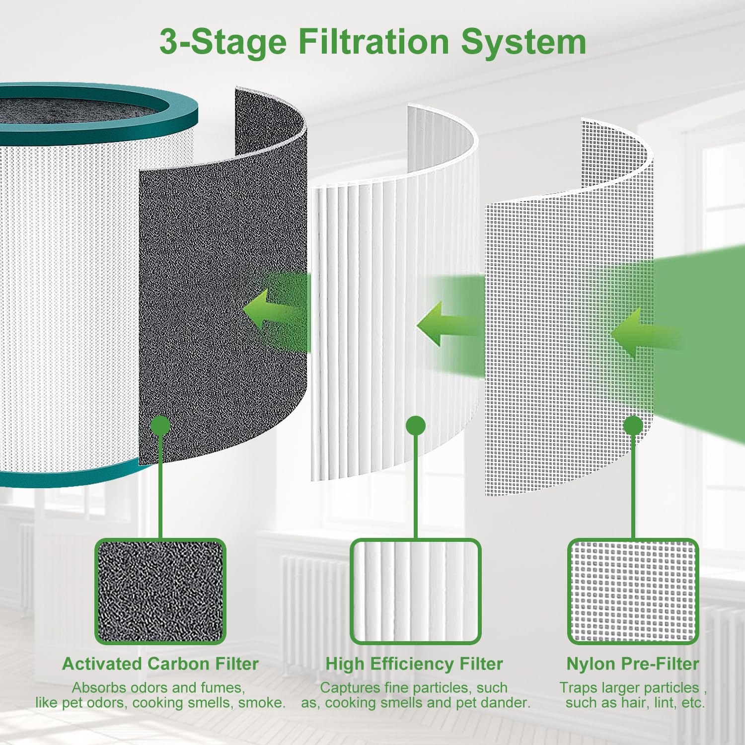 NXBHG TP01 replacement filters install quickly with no tools required.